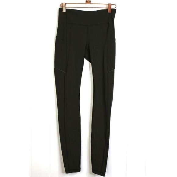Lululemon Speed Up Tight Full-On Luxtreme 28" Dark Olive Size 4 - Picture 1 of 7